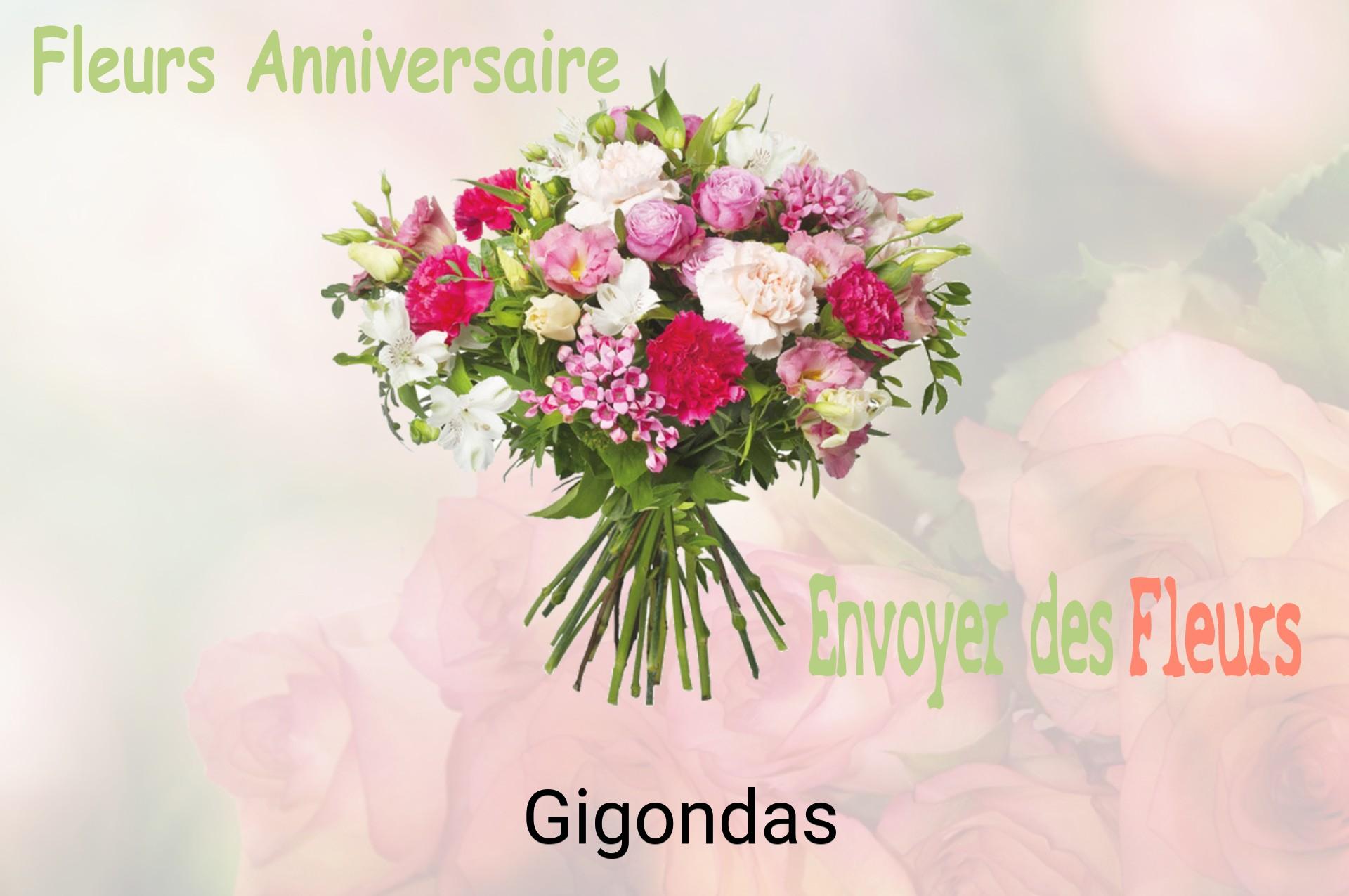 Bouquet de fleurs d’anniversaire livré à Gigondas