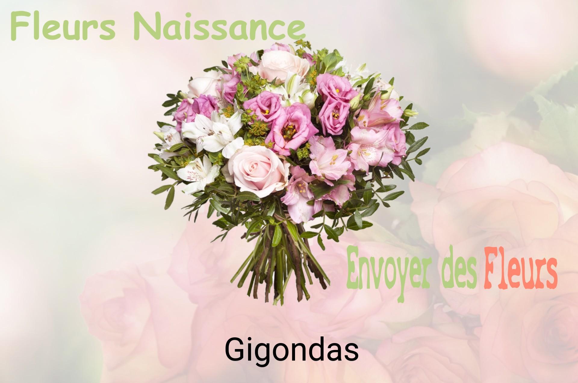 Bouquet de fleurs de naissance livré à Gigondas